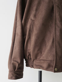【célon】Suede Raglan Blouson