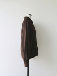 【célon】Suede Raglan Blouson