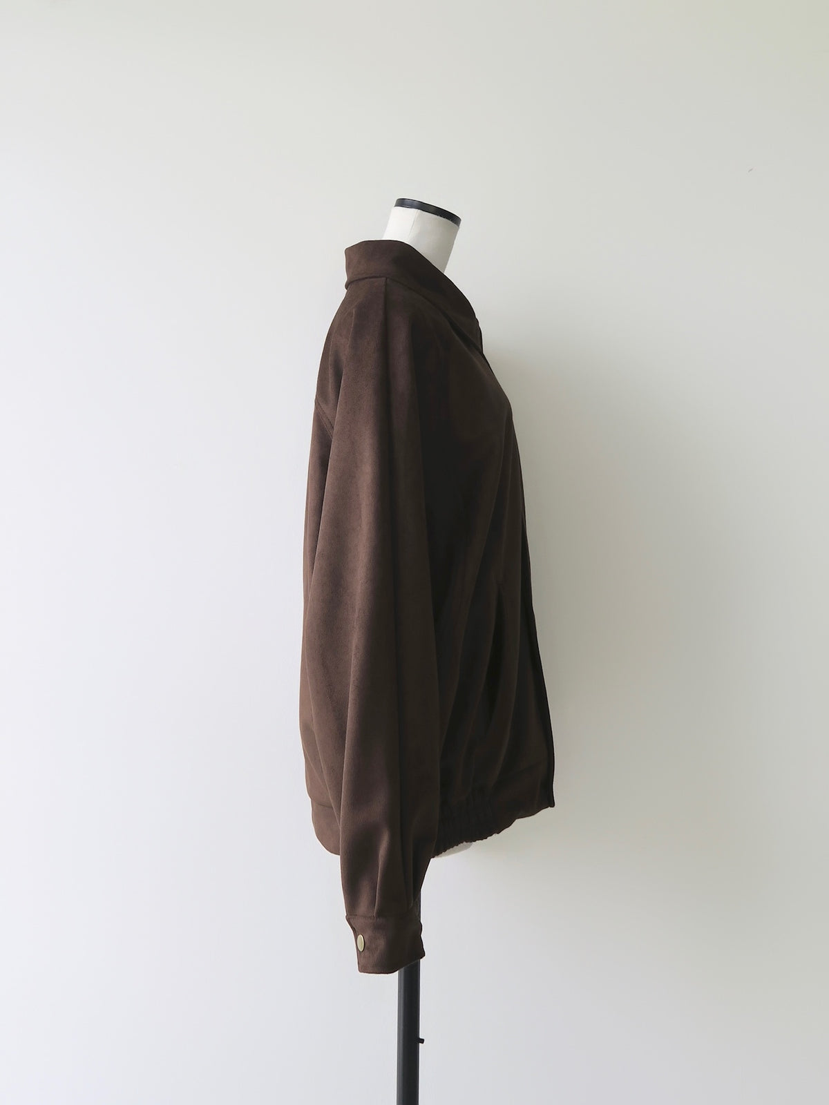 【célon】Suede Raglan Blouson
