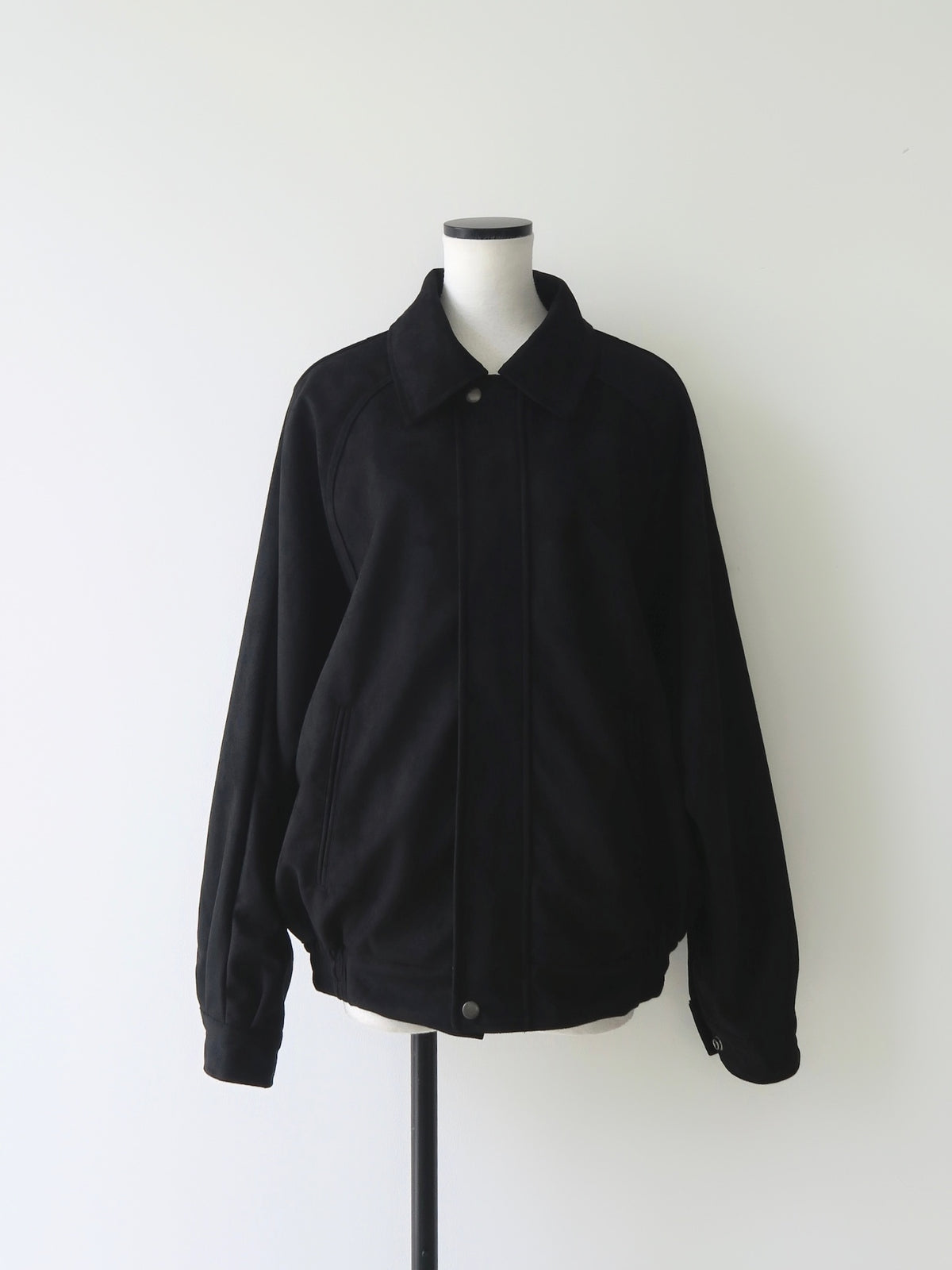 【célon】Suede Raglan Blouson