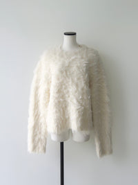 【célon】Poodle Shaggy Knit