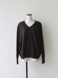 【célon】sheep v neck knit