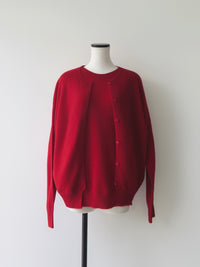 【NOWNS】Alice | Red Wool Ensemble Knit