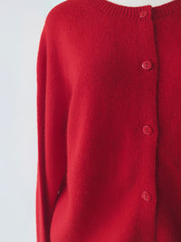 【NOWNS】Alice | Red Wool Ensemble Knit
