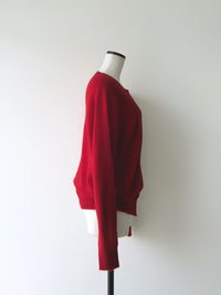 【NOWNS】Alice | Red Wool Ensemble Knit