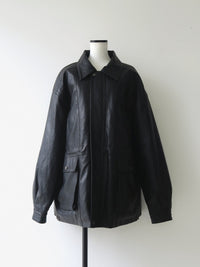 【NOWNS】Noa | Leather cargo jacket