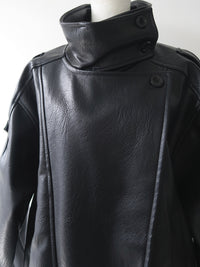 【NOWNS】Victoire | Oversized leather jacket