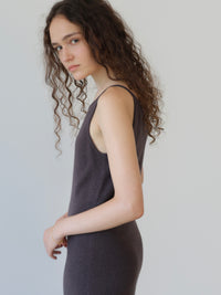 wool boat neck knit dress