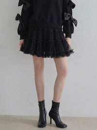 【AMOMMA】AUDREY TIERED TULLE SKIRT