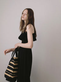 frill maxi jumpsuit