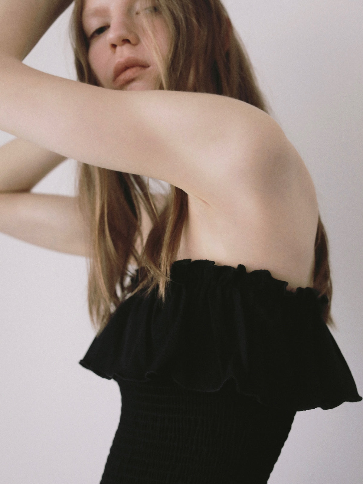 frill maxi jumpsuit