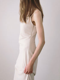 【célon】asymmetry drape cami dress