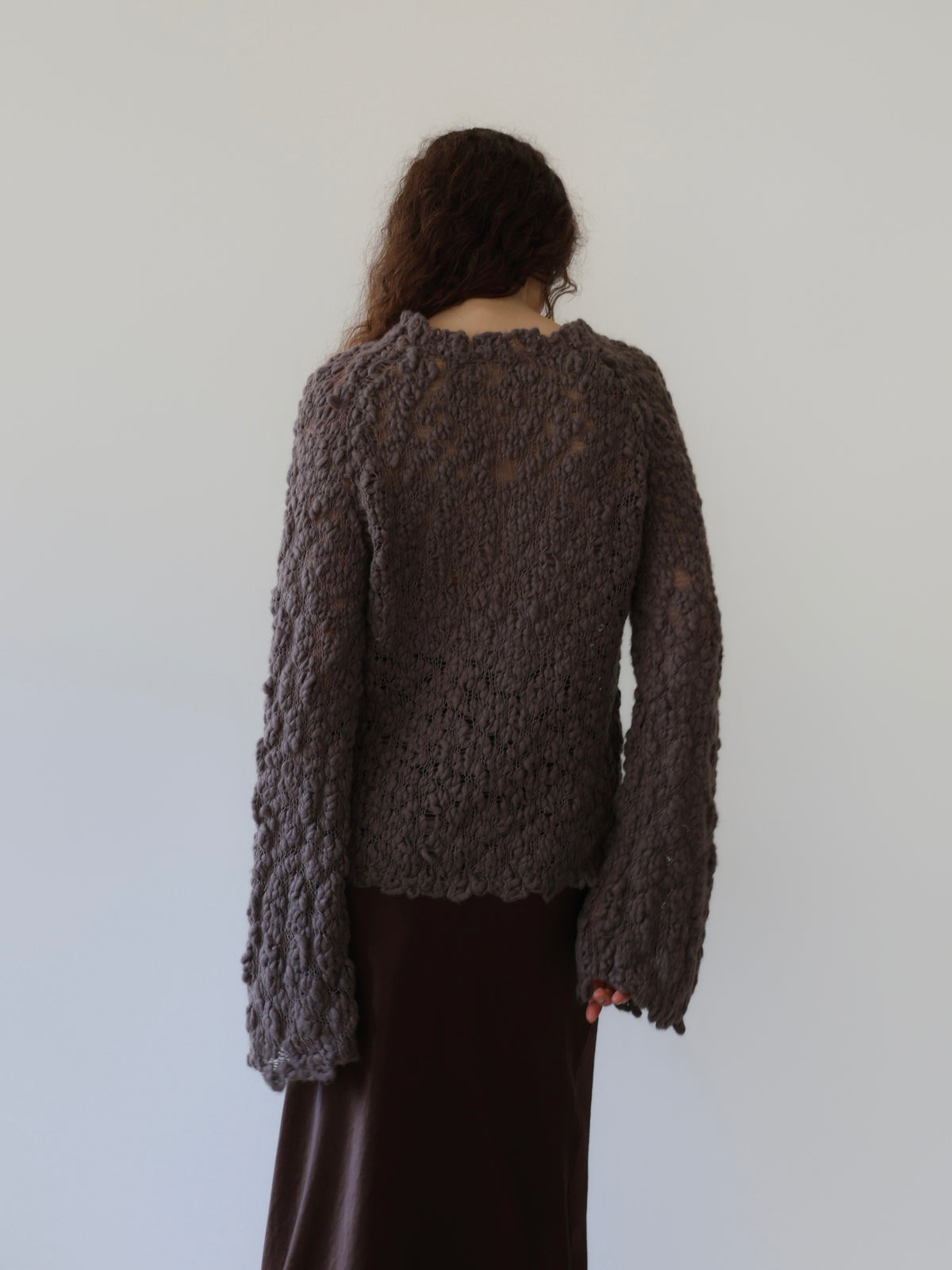 【SAMPLE SALE / célon】alpaca chunky corn knit