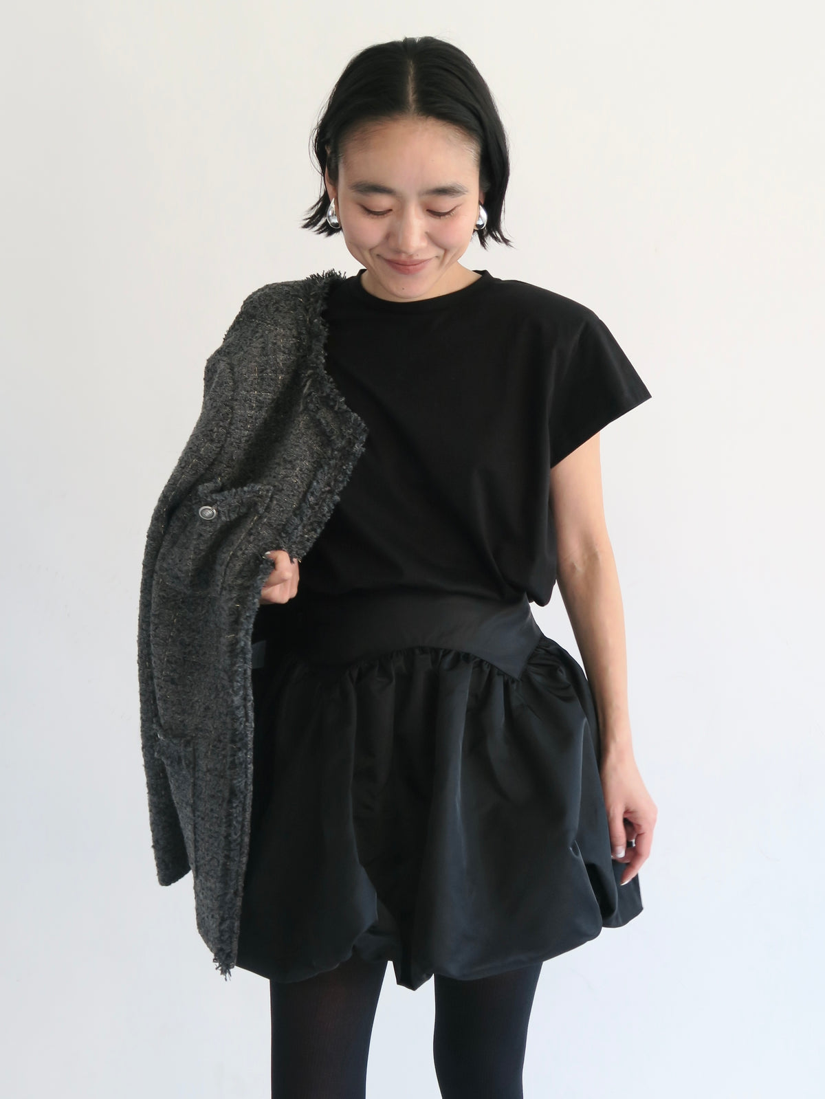 【SAMPLE SALE / AMOMMA】PUMPKIN BALLOON MINI SKIRT