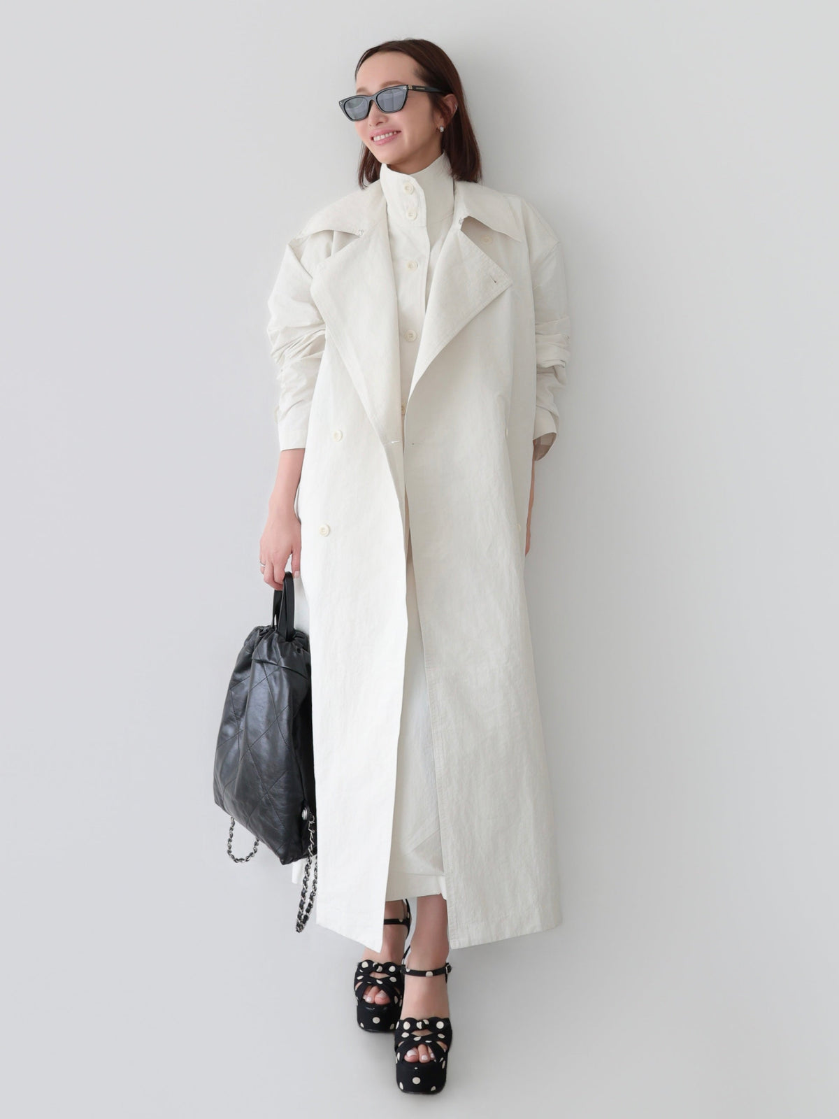 【AMOMMA】DOUBLE COLLAR TRENCH COAT