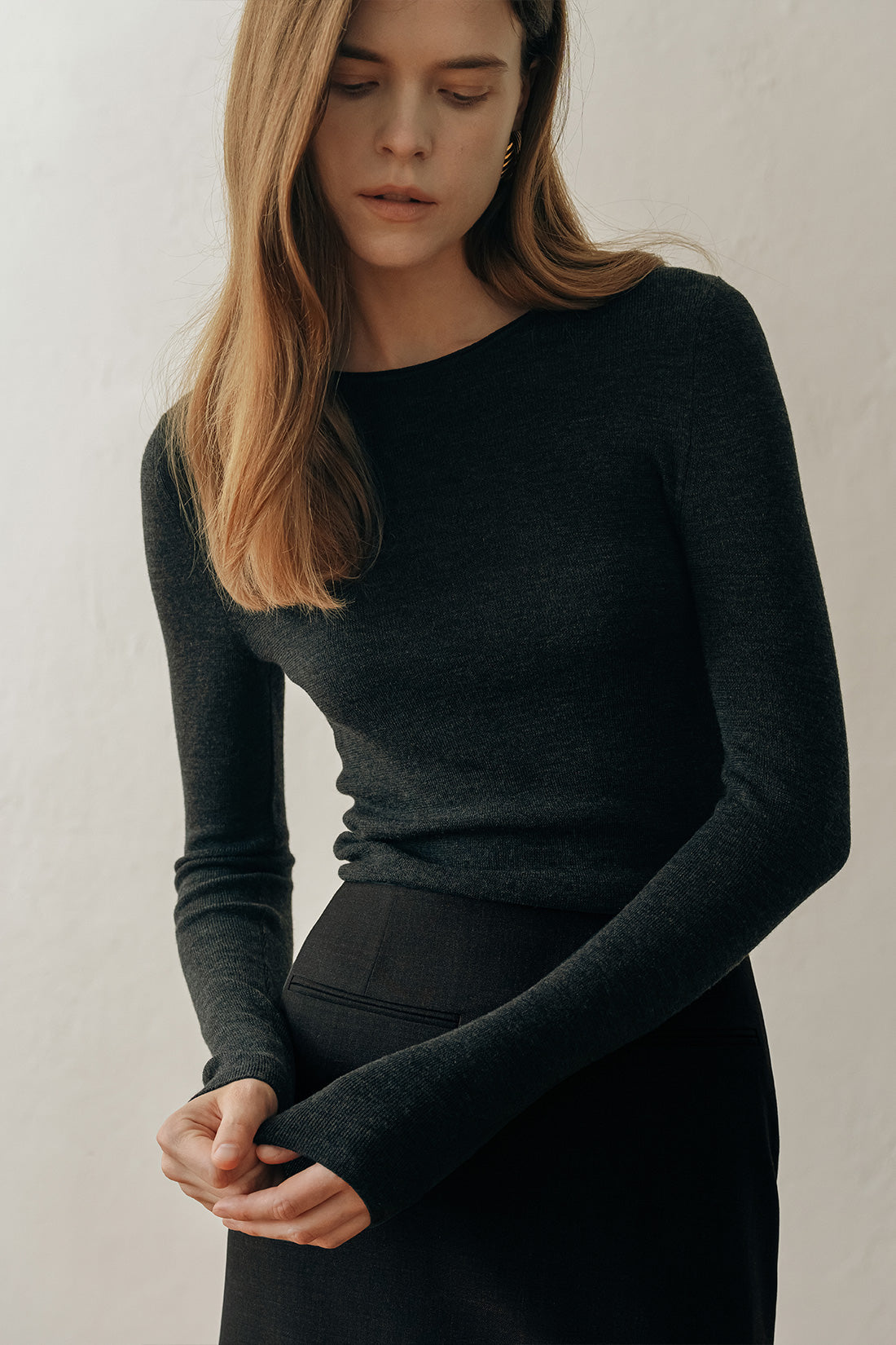 [ELBORN] Lena Wool Knit Top