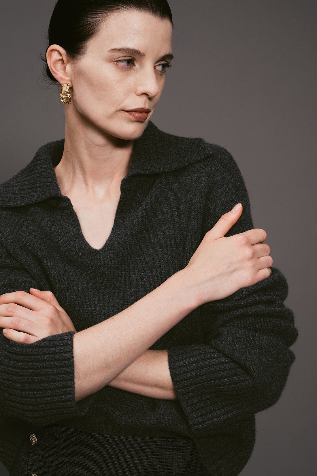 【ELBORN】Vaerin Wool Cashmere Collar Knit