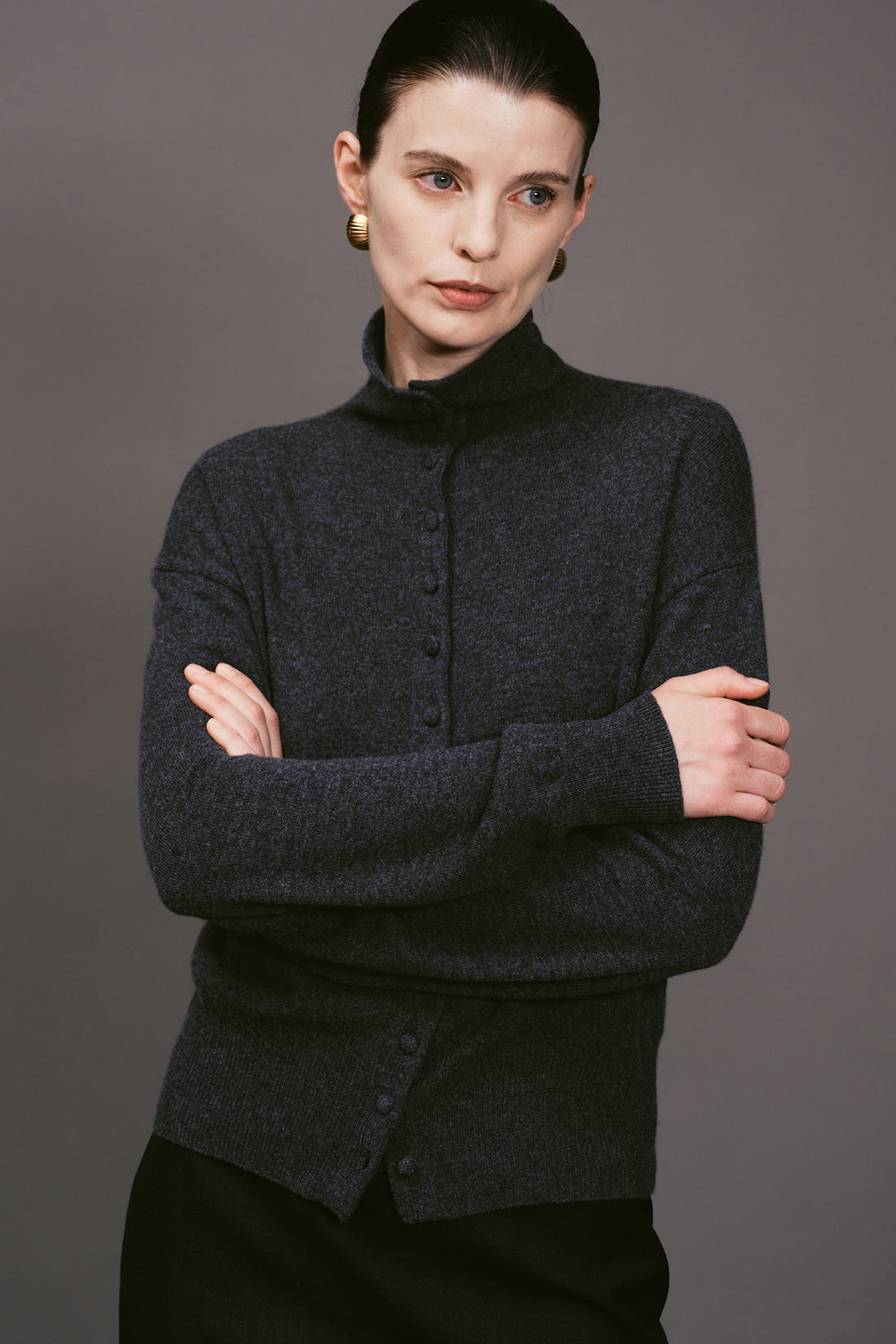 【ELBORN】Maeve Wool Cashmere Knit Cardigan