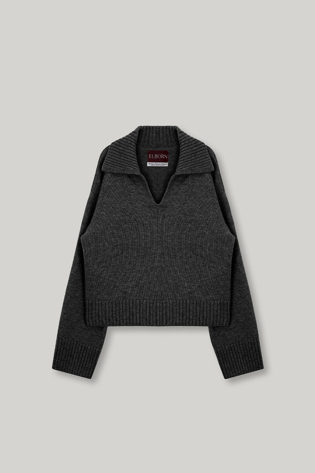 【ELBORN】Vaerin Wool Cashmere Collar Knit