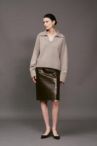 【ELBORN】Vaerin Wool Cashmere Collar Knit