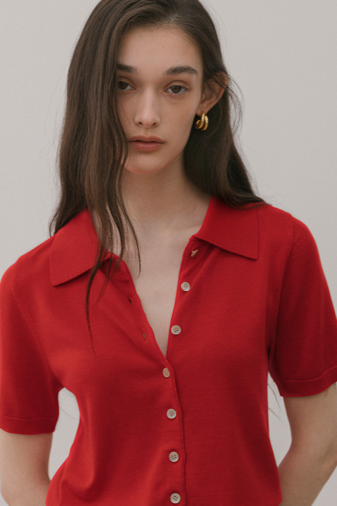 【ELBORN】Darby Silk Collar Knit