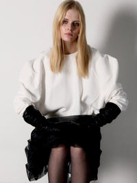 【AMOMMA】PUFF SLEEVE SWEAT - 裏起毛 -