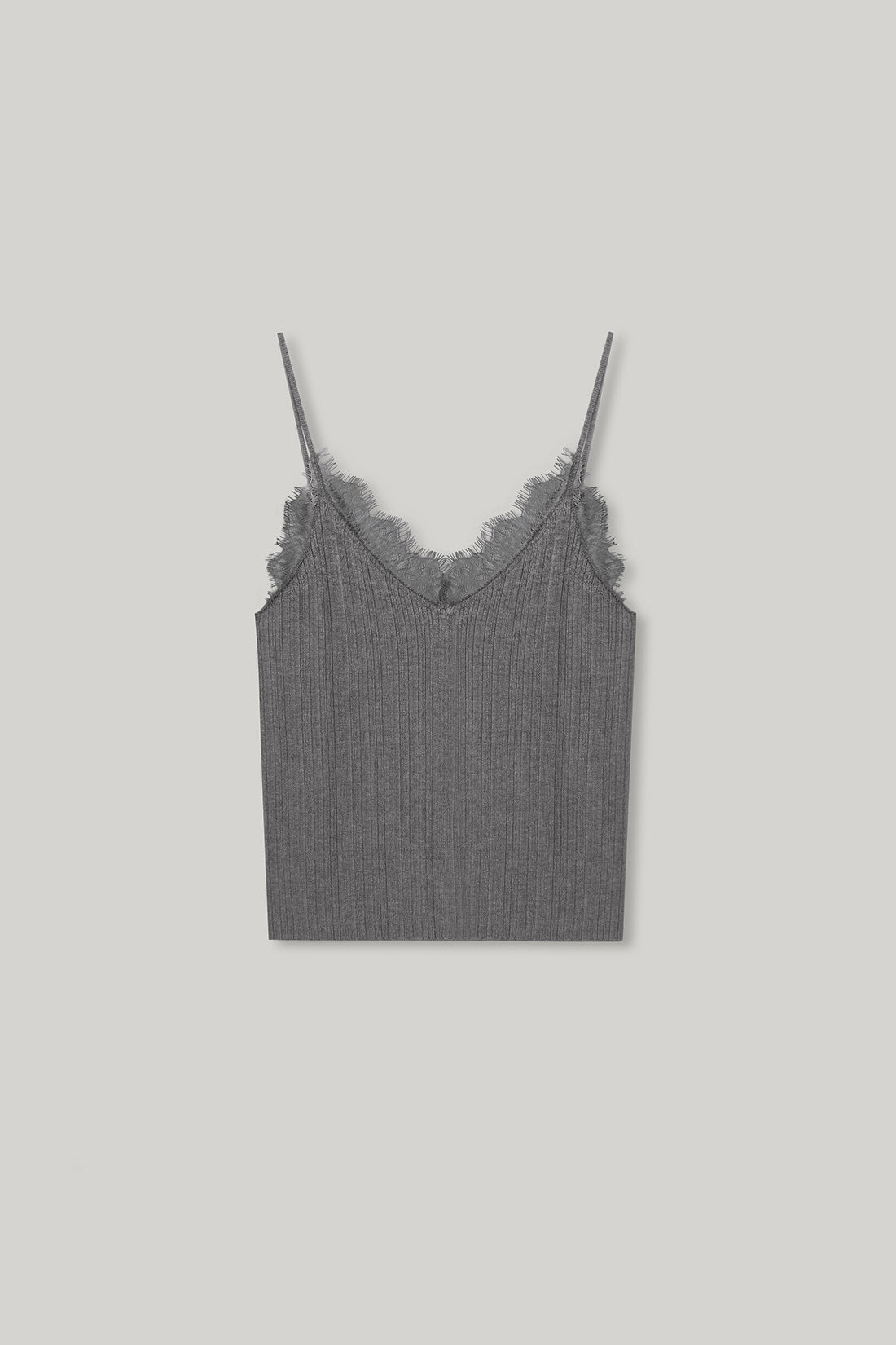 【ELBORN】Lace Wool Knit Cardigan Set-up