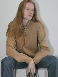 【NOWNS】Zoe | Wool Zip Up Knit