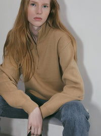 【NOWNS】Zoe | Wool Zip Up Knit