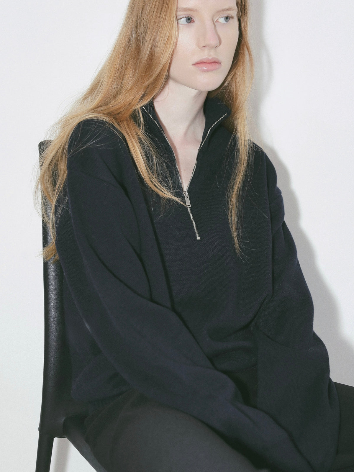 【NOWNS】Zoe | Wool Zip Up Knit