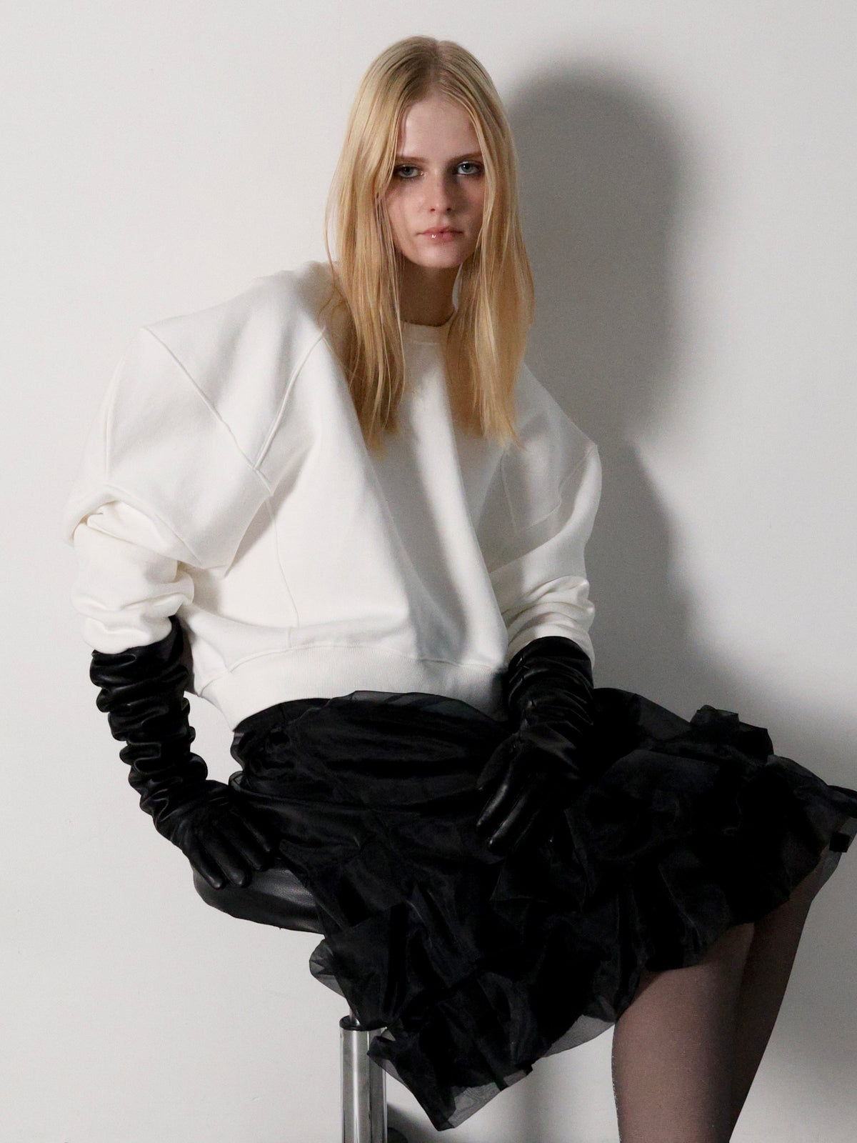 【AMOMMA】PUFF SLEEVE SWEAT - 起毛なし -