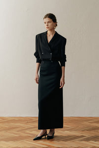 【ELBORN】Elize Wool long Skirt