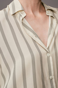【ELBORN】Alexis Stripe Silk Shirt