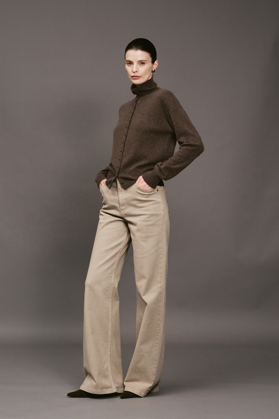 【ELBORN】Maeve Wool Cashmere Knit Cardigan