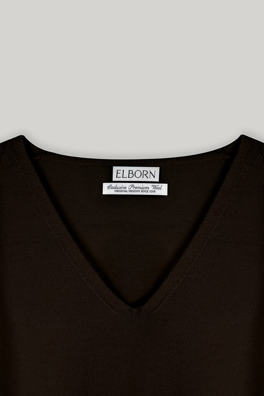 【ELBORN】Rona Wool V-neck Knit Top