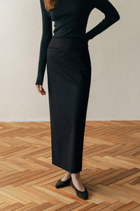 【ELBORN】Elize Wool long Skirt