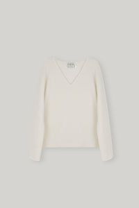 【ELBORN】Rona Wool V-neck Knit Top