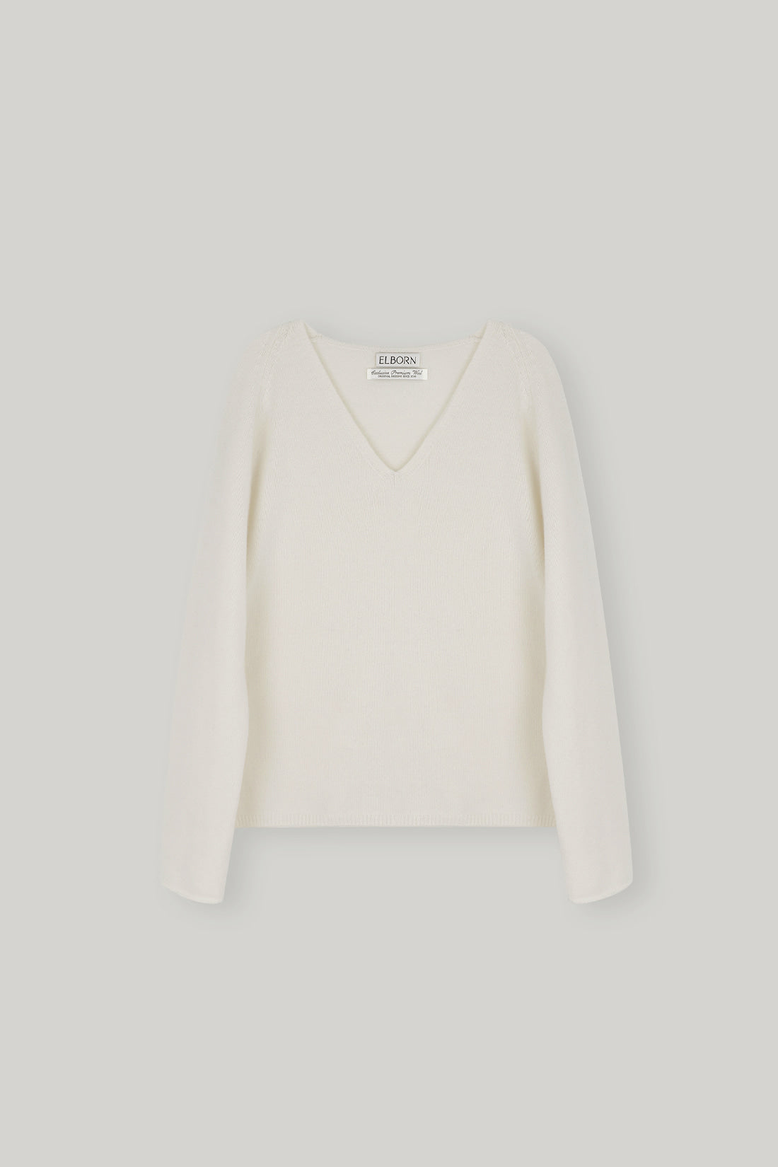 【ELBORN】Rona Wool V-neck Knit Top