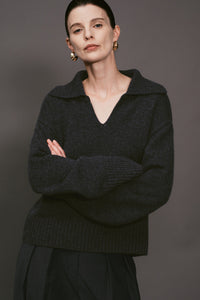 【ELBORN】Vaerin Wool Cashmere Collar Knit