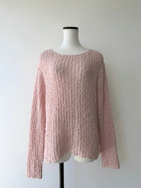 pink rib knit