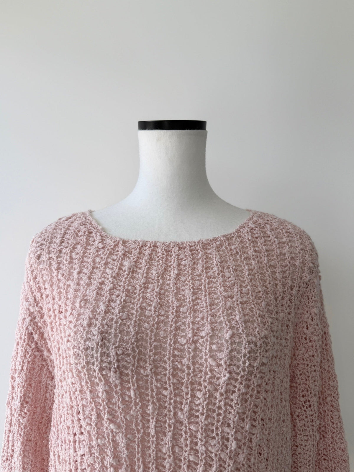 pink rib knit