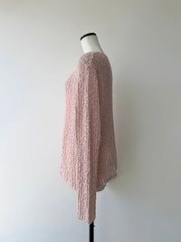 pink rib knit