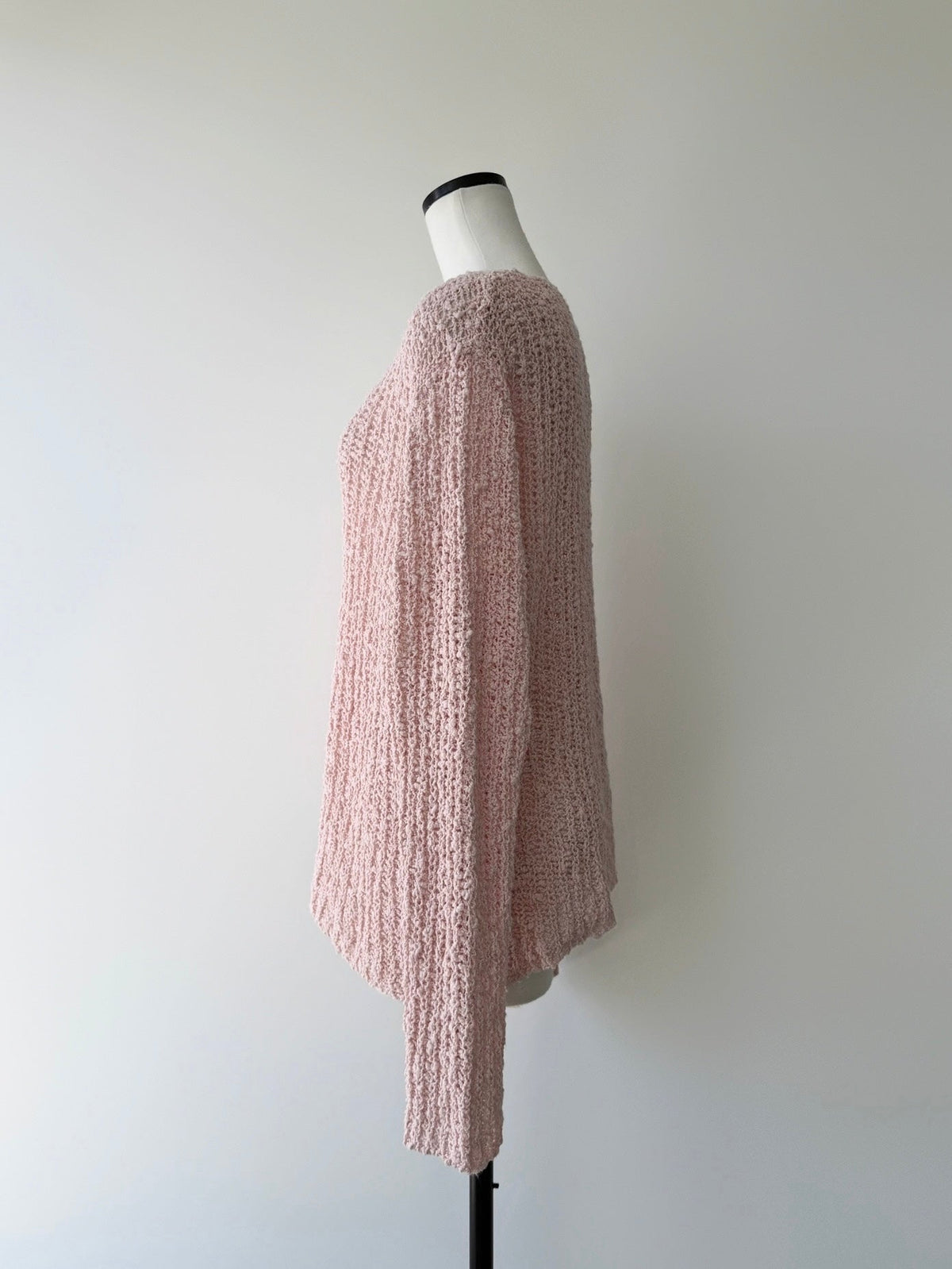 pink rib knit