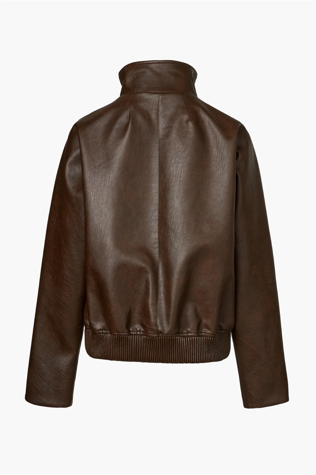 【KUMÉ】Faux Leather Highneck Blouson