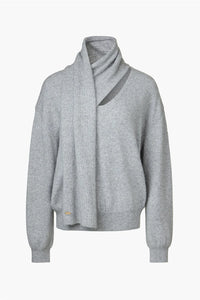 【KUMÉ】Raccoon Blend Muffler Knit Sweater