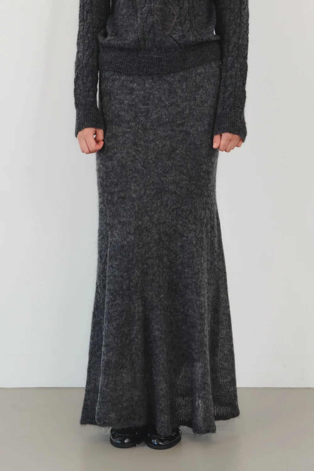 【KUMÉ】Mohair Sheer Mermaid Maxi Skirt